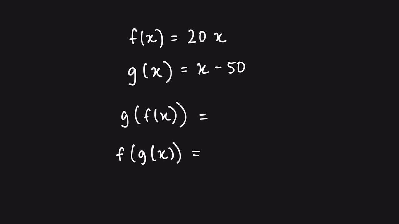 Composite Functions - 1