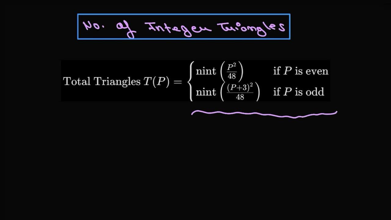 No. of Triangles
